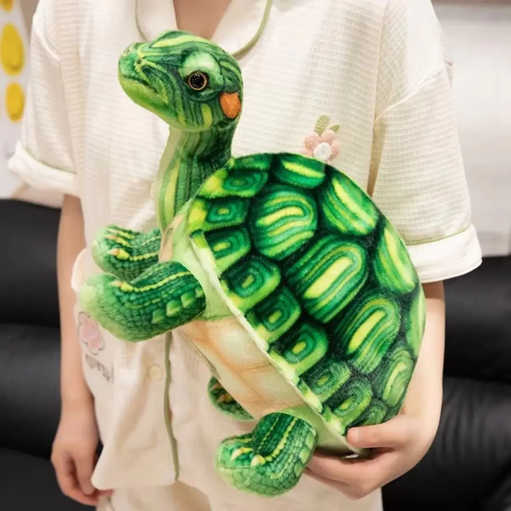 Marine Animals Dolls Simulated Turtle Turtle Cartoon Soft Turtle Stuffed Lifelike Stuffed Turtle Doll Throw Pillow Gifts