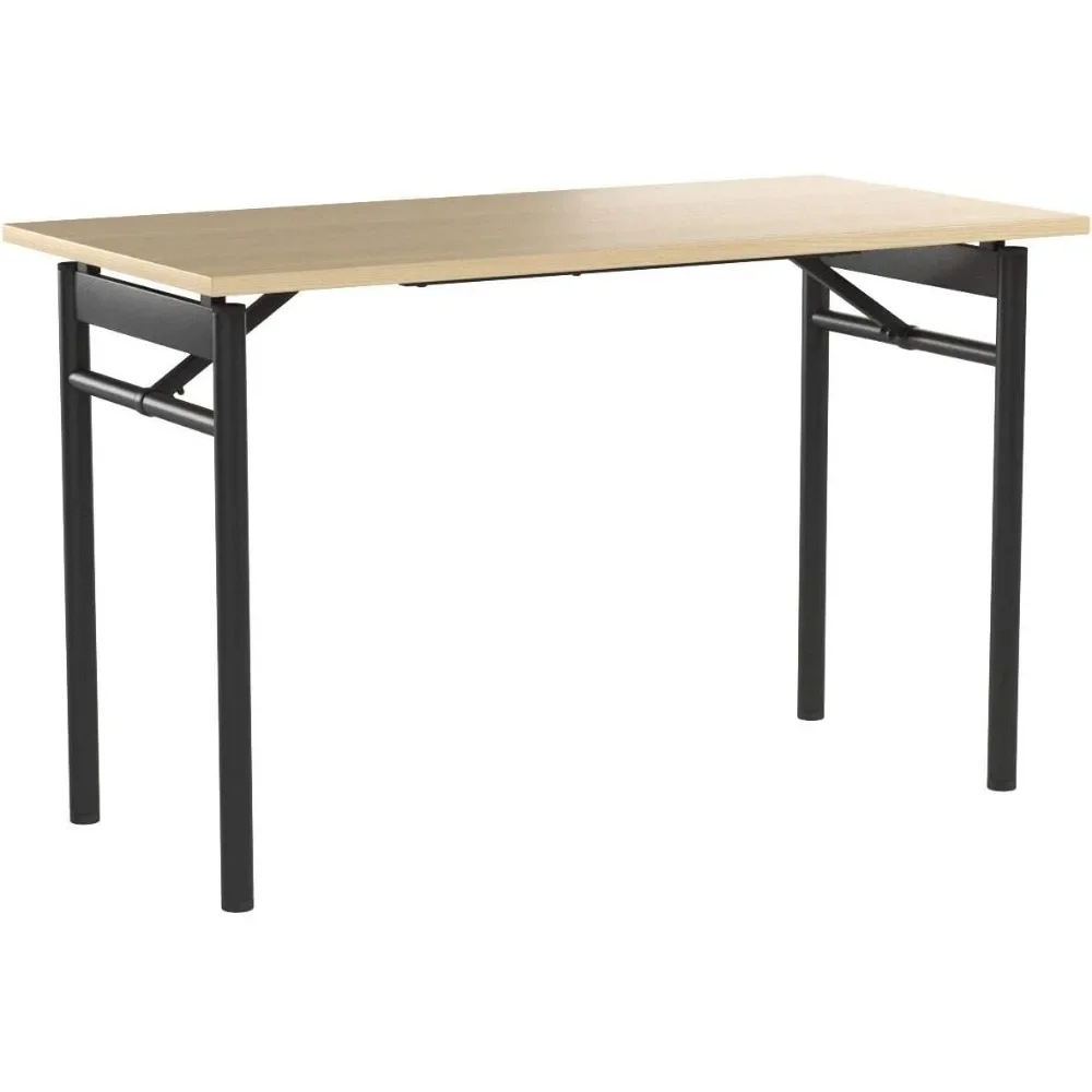 

Office Furniture Computer Desk, Natural, Zinus Mare Folding Desk 47 Inch Computer Workstation Table