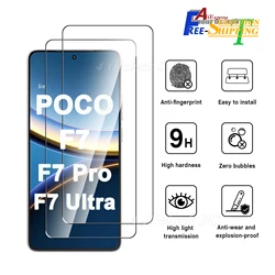 Ultra Clear Tempered Glass Screen Protector - Premium 9H Hardness Crystal Mica - 2 pieces