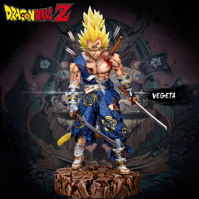 

30cm Dragon Ball GK Samurai Vegeta Anime Figure Super Saiyan Manga Statue PVC Action Figurine Model Doll Toys for Children Gift