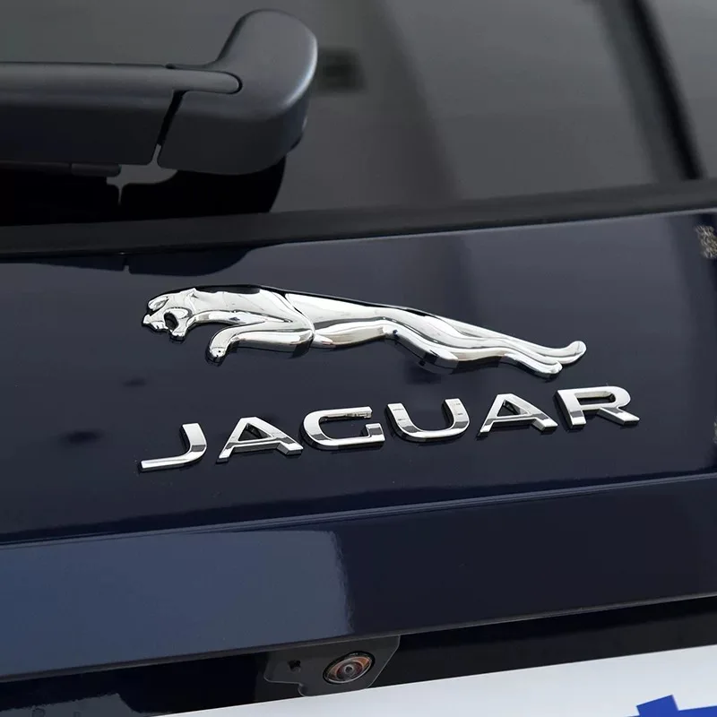 Jaguar Heckklappen-Emblem 3D METALL Kofferraumdeckel-Aufkleber für Jaguar XE XF XJ F-Pace F-Type X-Type S-Type Auto-Zubehör
