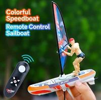 Remote Control Speedboat 2.4G RC Sailing Boat Dazzling Swing Kayak Paddle Racing Boat Competitive Steering Model Birthday Gift