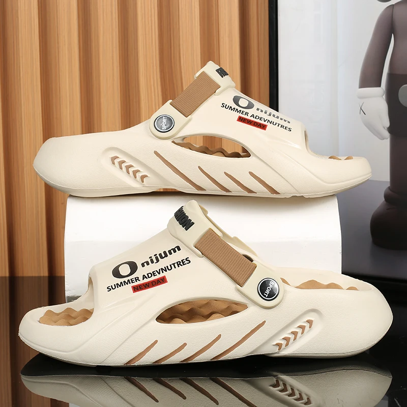 Men Slippers 2024 New Summer EVA Soft-soled Platform Slides Sandals Indoor Outdoor Walking Beach Shoes Flip Flops Mens Shoes 4