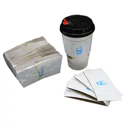 Customized productCustom cup sleeve hot cup customized logo biodegradable cardboard kraft paper coffee cup holder sleeves