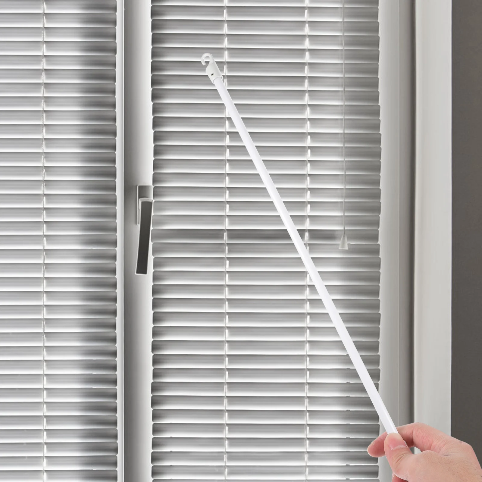 Blinds Pleated Curtain Accessories Shutters Window Opener Pole Acrylic Pull Rod White Sheer 6