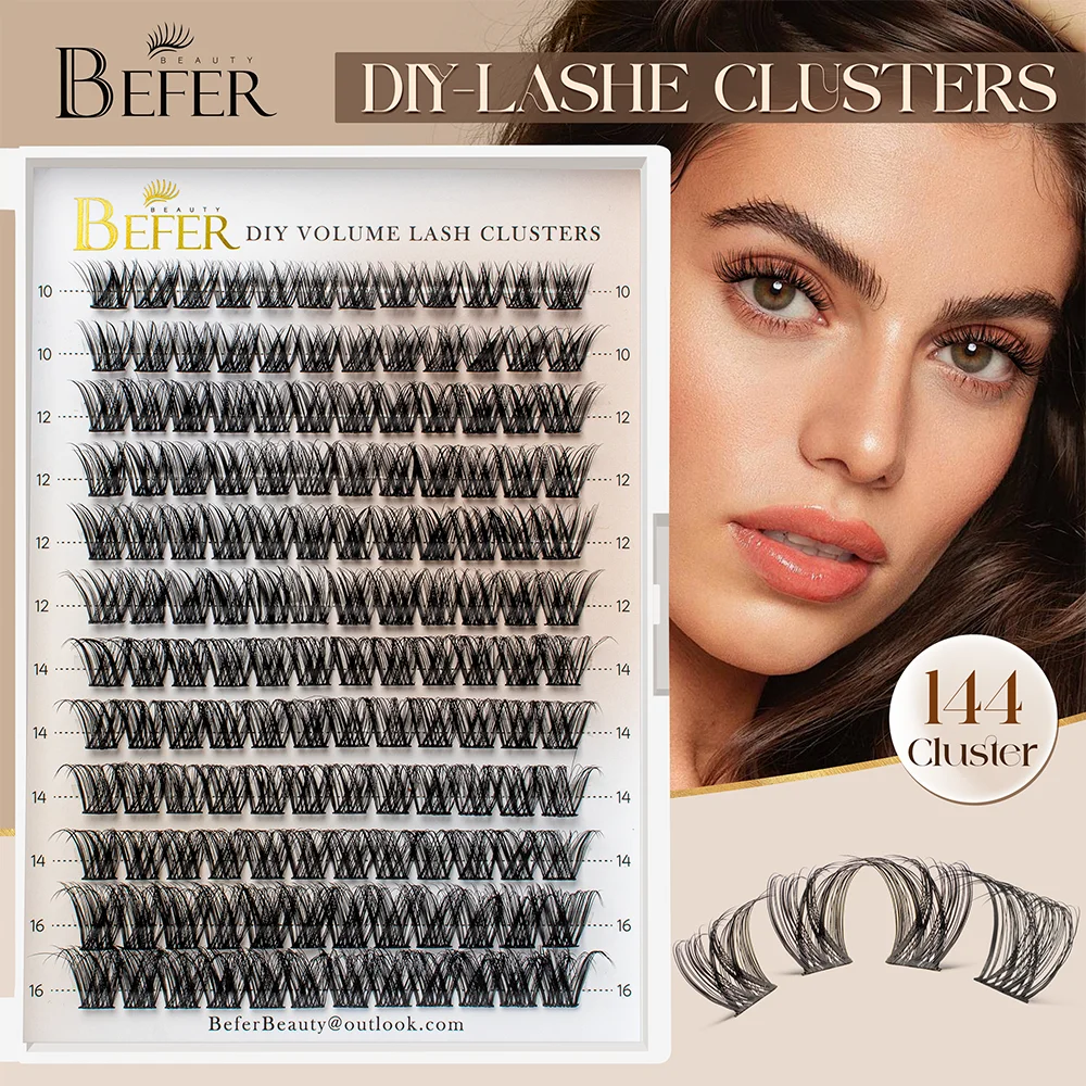 Cluster Lashes for Fluffy Volume