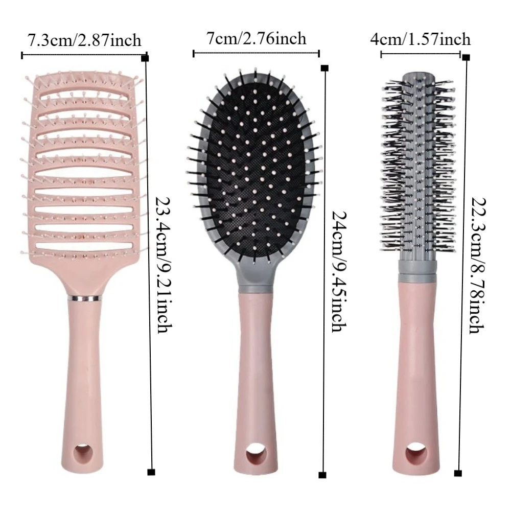 Fashion Waterproof Air Cushion Comb Anti-static Portable Scalp Massage Comb Hair Styling Arc Structure Hollow Comb Salon Home