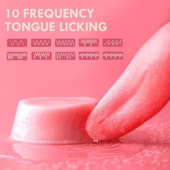Tongue Licking Vibrator Soft G Spot Clitoral Stimulator Mini Clit Adult Sex Toy for Women Rechargeable Nipple Female Masturbator 2