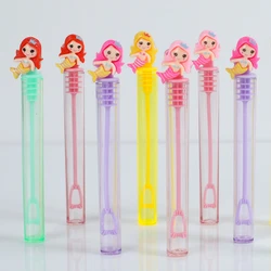 Mermaid Bubble Tube Soap Bottle Little Mermaid Dinosaur Birthday Party Decor Kids Favors Toys Wedding Guests Gifts Baby Shower