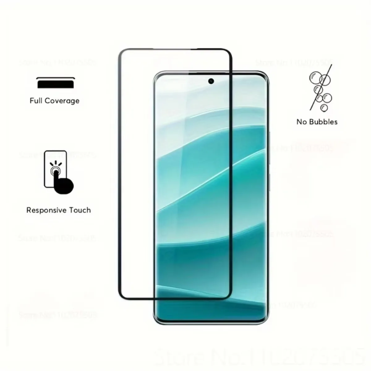 Premium Tempered Glass Screen Protector, 2-Pack, Bubble-Free Installation