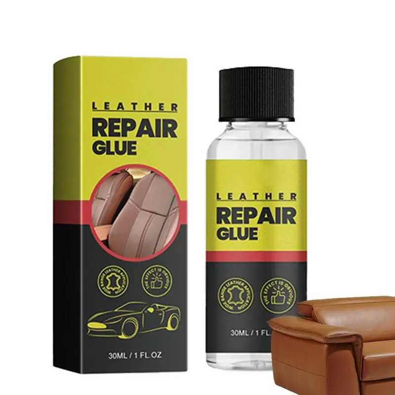 

Shoe Leather 30ml Multi-Purpose Waterproof Leather Repair Glue Sofa Repair Gel Car Seats Repairing Agent Vehicle Accessories