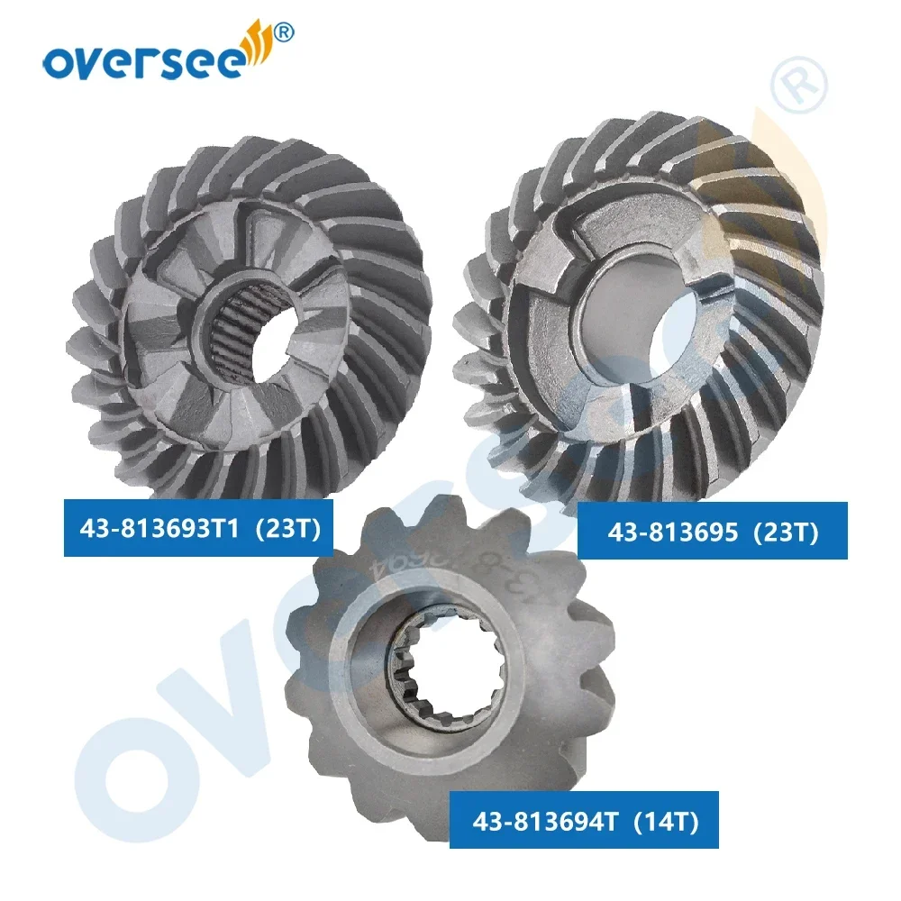 Gear Kit 813693 For Mercury Mercruiser 50HP 55HP 60HP Outboard Motor Forward 43-813693T;Pinion 813694T;Reverse 813695T
