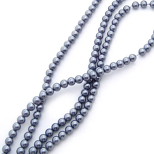 Vibrant Glass Dyeing Color Round Imitation Pearl Beads for DIY Jewelry and Accessories