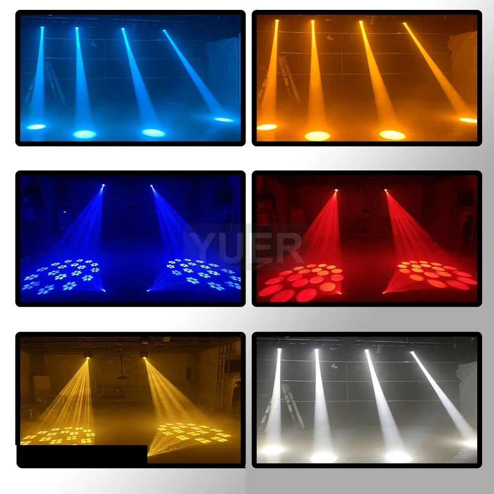 011Artistic D-light　150 YUER 4Pcs/lot Mini 150W LED Moving Head Light Beam Spot 18