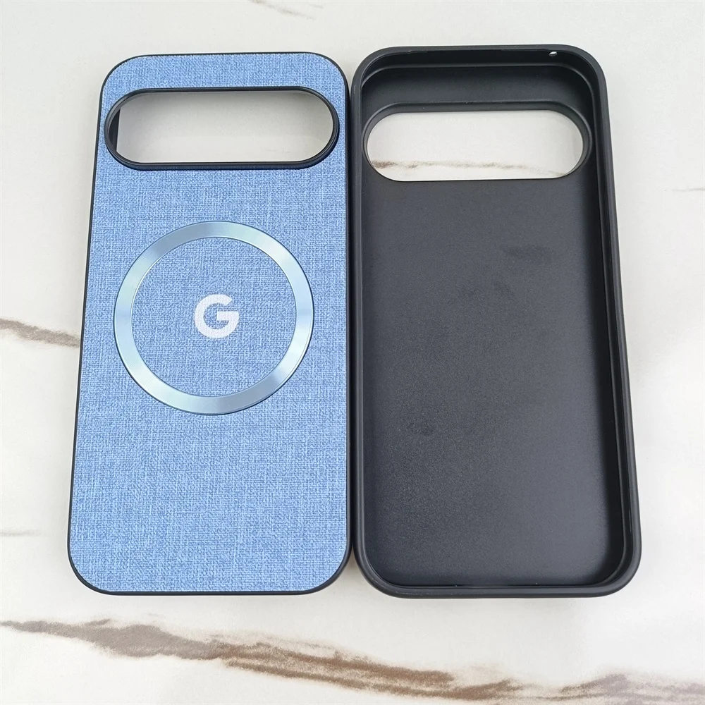 Luxury Fabric Cloth Magnetic Case with Wireless Charging Compatibility