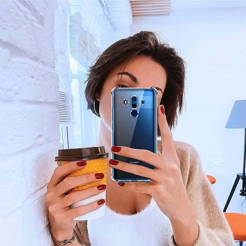 Enhanced Anti-Drop Shockproof Clear Back Case with 1.5MM Thick Air-Bag Protection