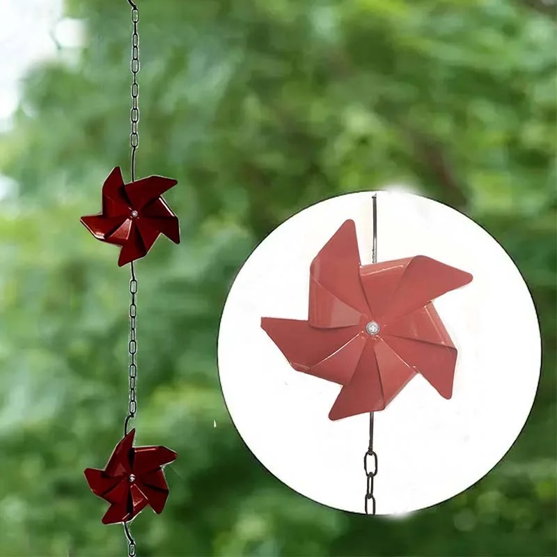 Good Price Orange Windmill Home Decorative Rain Chain