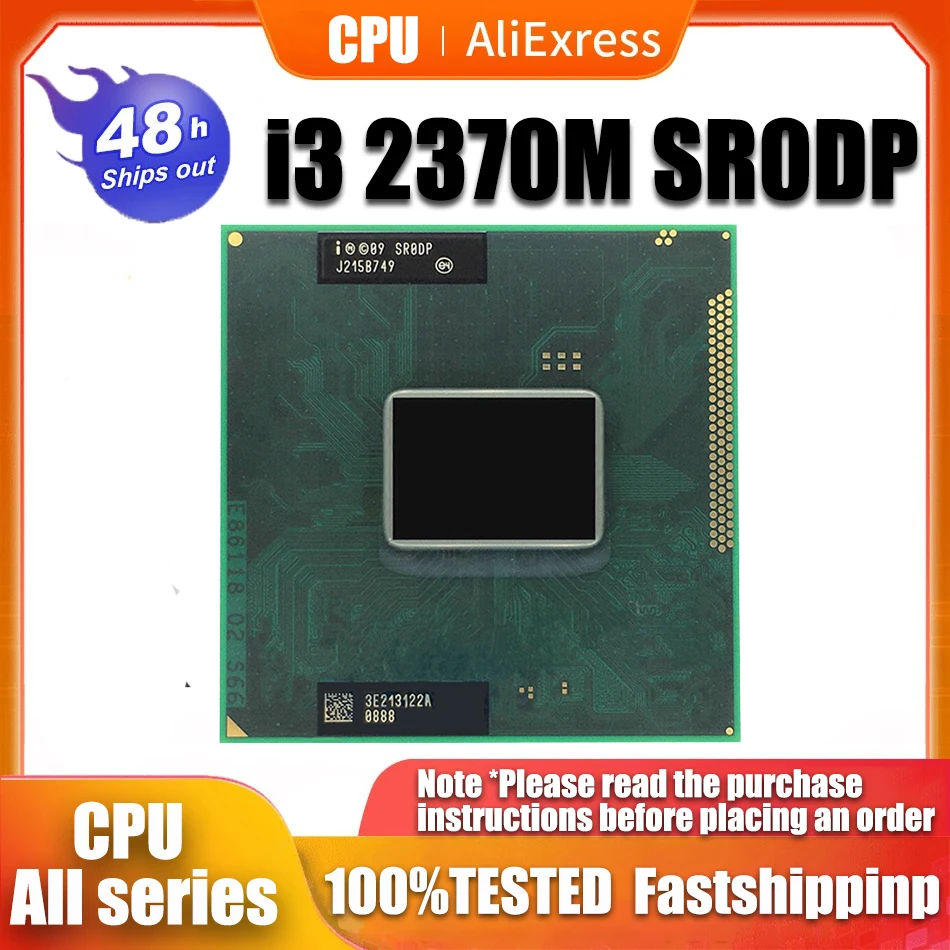 Spedizione Gratuita Inte I3 2370M Sr0Dp Cpu Laptop Core I3-2370M 3M 2.40Ghz Sr0Dp I3-2370M Supporto Cpu Pm65 Chipset Notebook