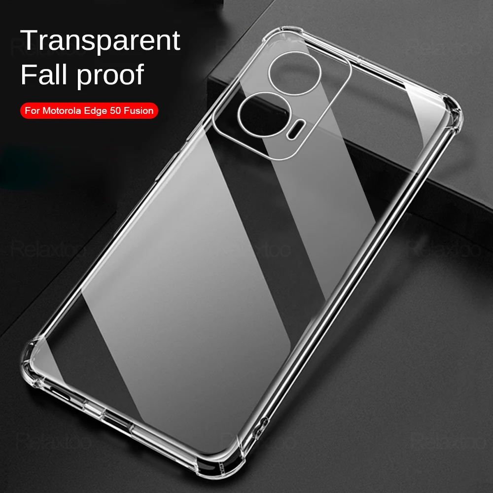 Durable Anti-Fall Soft Silicone TPU Shockproof Case for Motorola Edge 50 Fusion 5G (6.7)