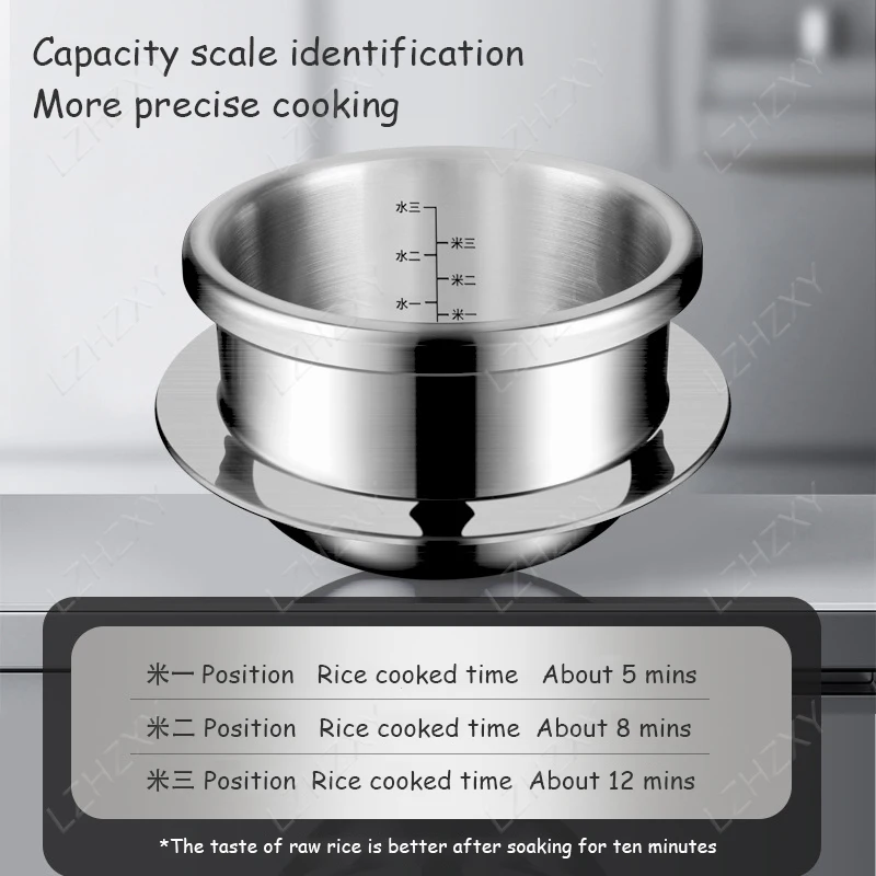 1.2L/1.6L Gas Induction Cooker Universal Mini Stainless Steel Pressure Cooker Pot Soup and Rice Multifunctional Household Stew P 4