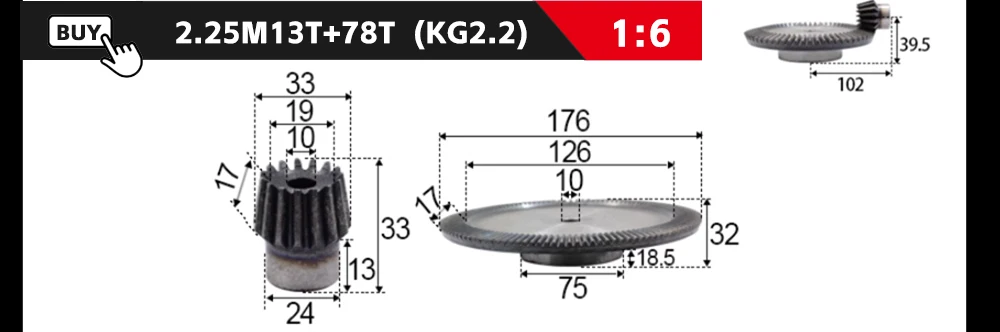 Modelo, 12 Dentes, 24 Dentes Buraco, 12mm-14mm,