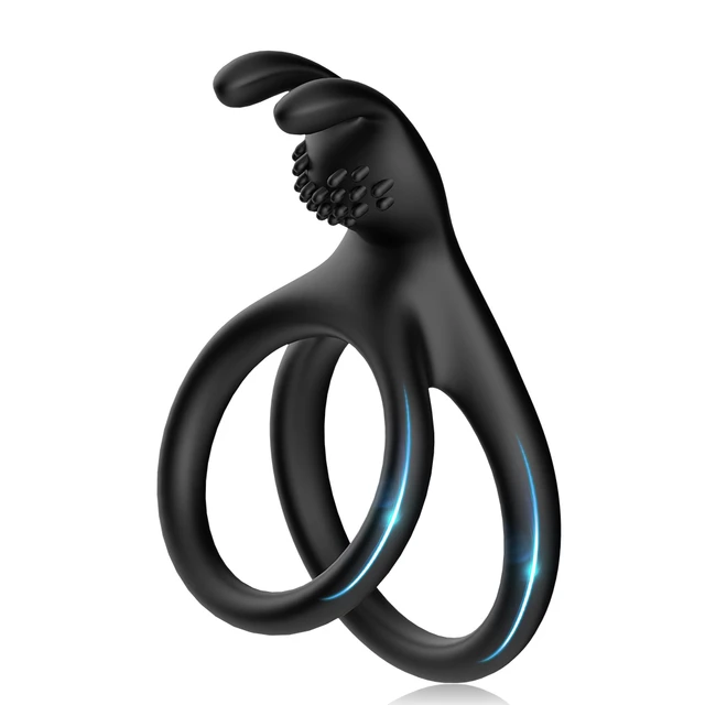 Silicone Dual Cock Ring Delay Ejaculation For Men Couple Sexual Toy Adult  Sex Lock Men's Ring Penis Enlargement Erection Product - Penis Rings -  AliExpress