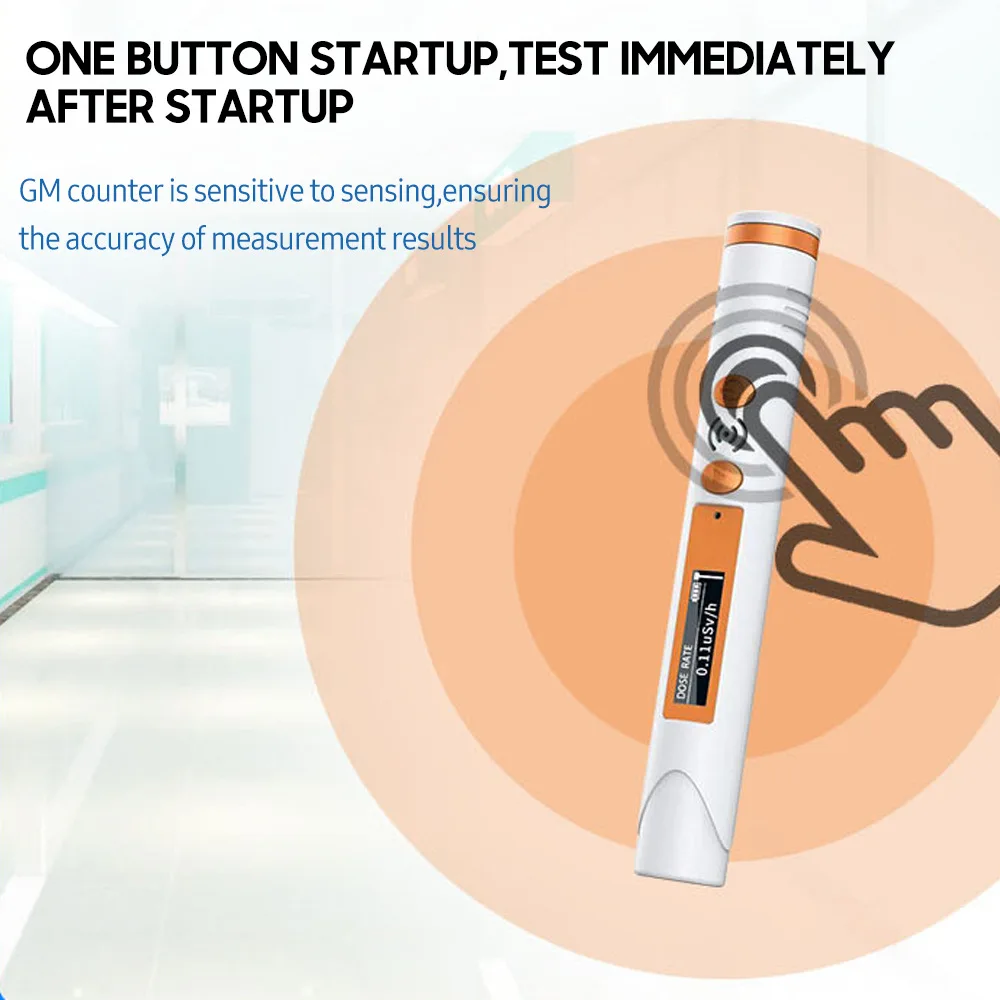 Pen Type Nuclear Radiation Detector Geiger Counter Portable Handheld Nuclear Radiation Detector USB charge Tester Geiger Counter