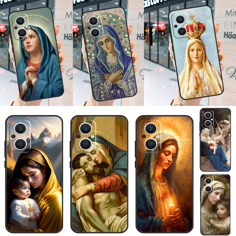 Virgin De Guadalupe Virgen Mary Case Per Oppo Reno 4Z 5Z 2Z 8T 3 7 Reno 8 4 5 6 Lite Trova X2 X3 Lite Neo X5 X6 Pro Cover