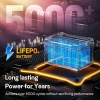 Batterie rechargeable 12V 🔥 Batterie solaire 180AH avec BMS - Optimisée pour les systèmes solaires domestiques, les vivages hors réseau, les camping-cars et les bateaux électriques 3