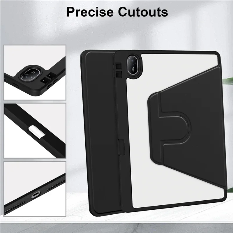 360° Rotating Magnetic Acrylic Tablet Case for Huawei MatePad SE 11 Inch