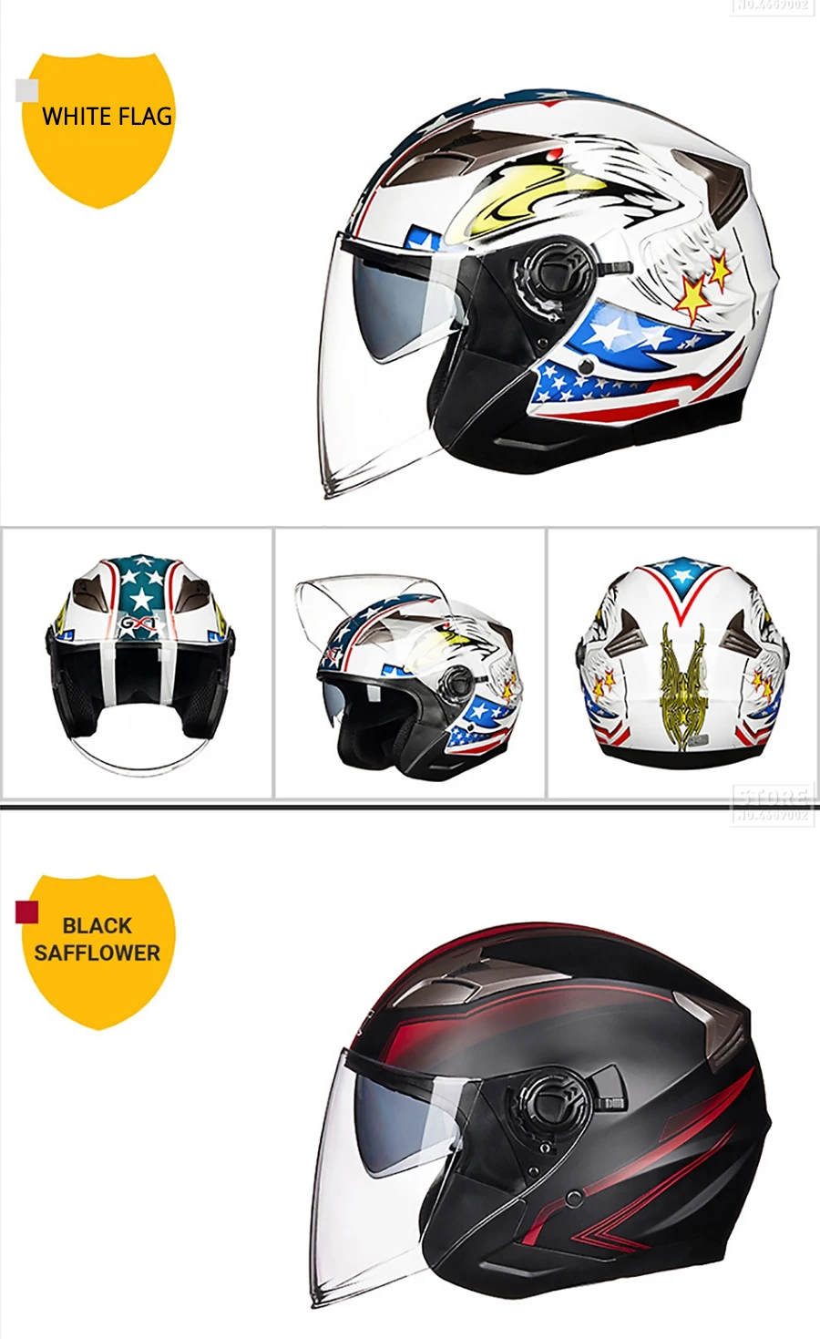 Motorcycle Helmet Half Face