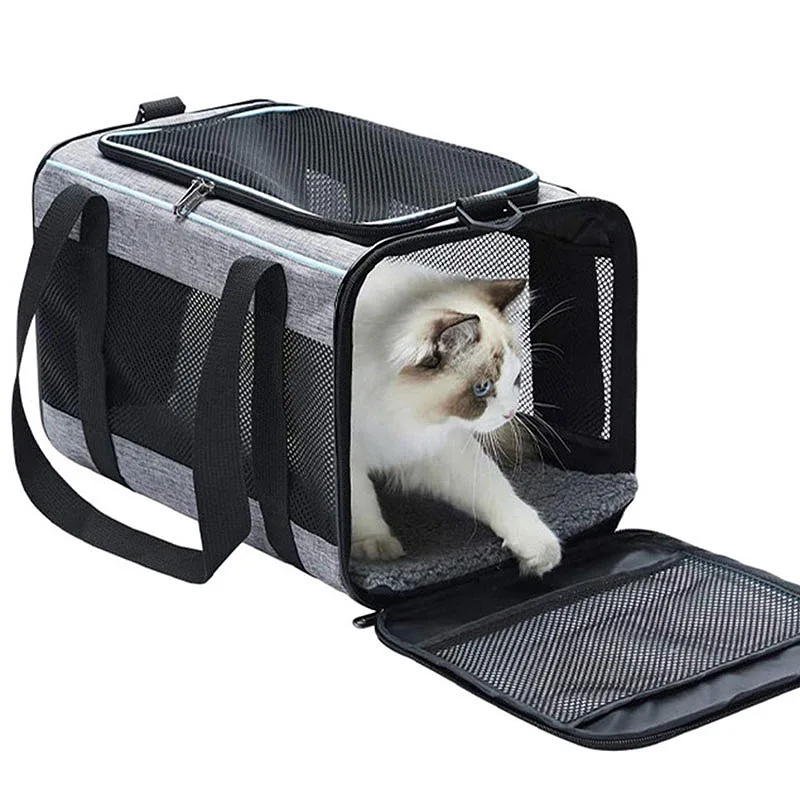 Cat Dog Carrier Bag for Pets Up to 16 Lbs Large Capacity Soft-Sided Cat Bag Animal Carriers Travel Puppy Carry Cat Dog Carrier Bag for Pets Up to 16 Lbs Large Capacity Soft-Sided Cat Bag Animal Carriers Travel Puppy Carry
