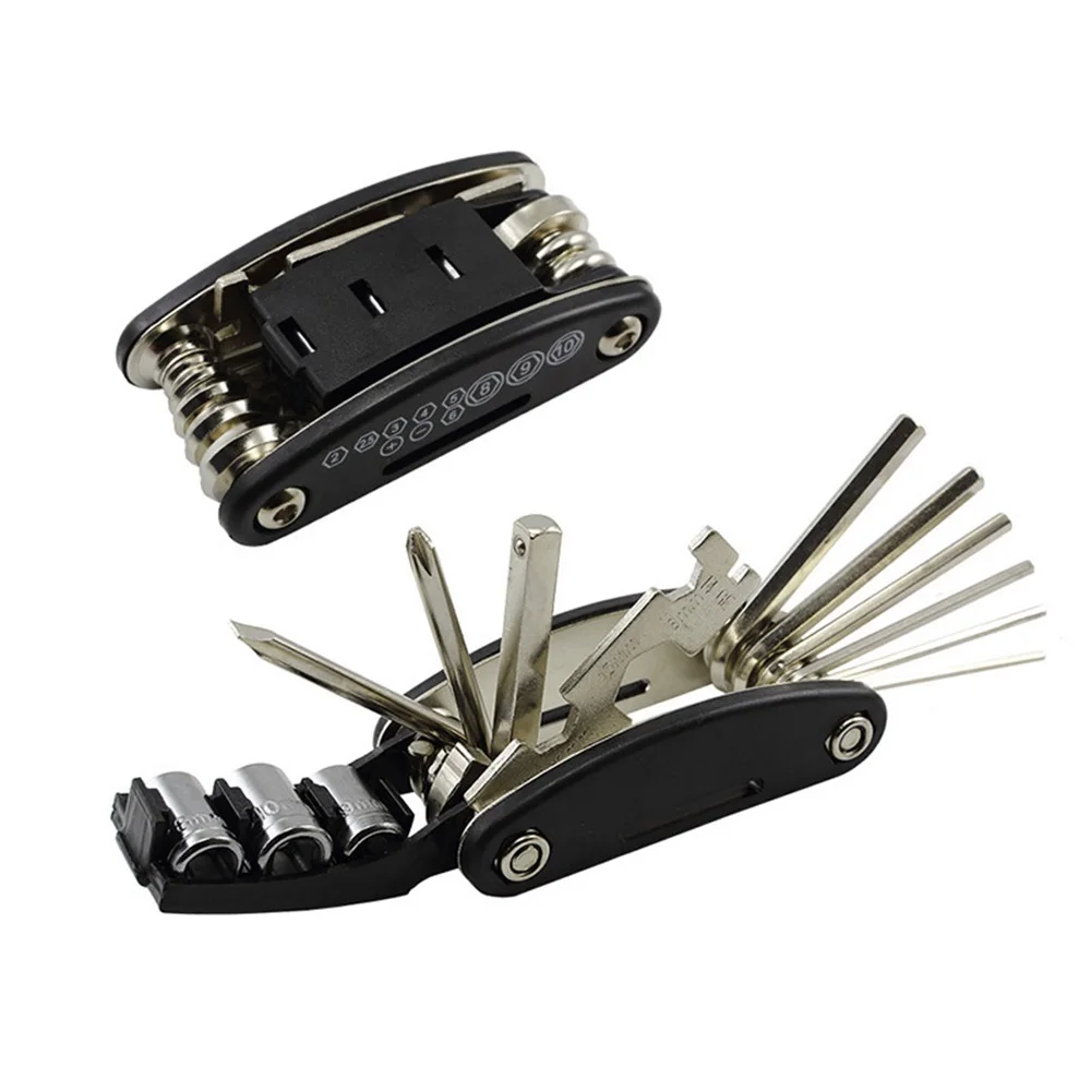 Kit d'outils de réparation de vélo de route VTT, clé hexagonale, outil multifonction portable, tournevis 8 en 1, accessoires de vélo