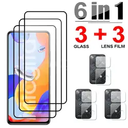 Tempered Glass For Xiaomi Redmi Note 11 Pro 5G Note 11T 11E Pro Screen Protector Camera Lens Film For Redmi Note 11S Glass