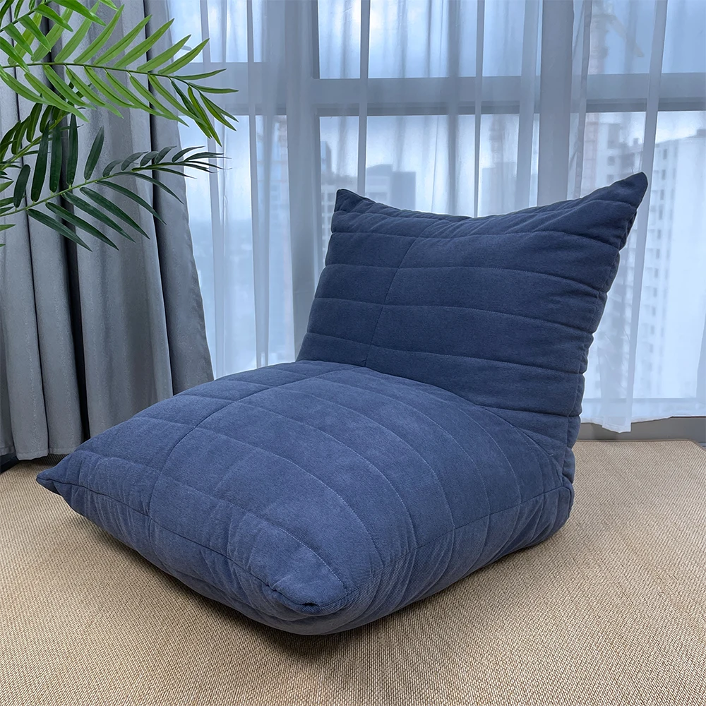 Indoor furniture modern design bean bag chair soft comfortable lazy sofa high quality customizable adult sofa lounge