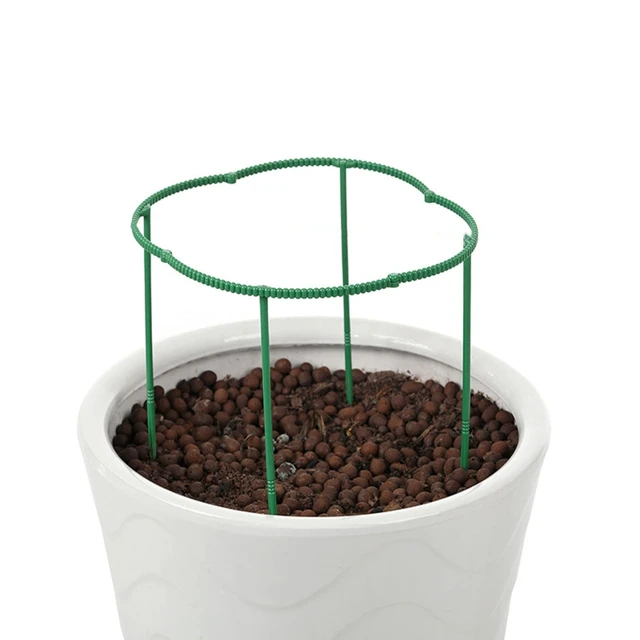 Félköri Műanyag Növényi Tartó Halom Összeállított Virágállvány Rögzítő Rúd Otthoni Bonsai Kerti Gyümölcsös Növényekhez - Image 5