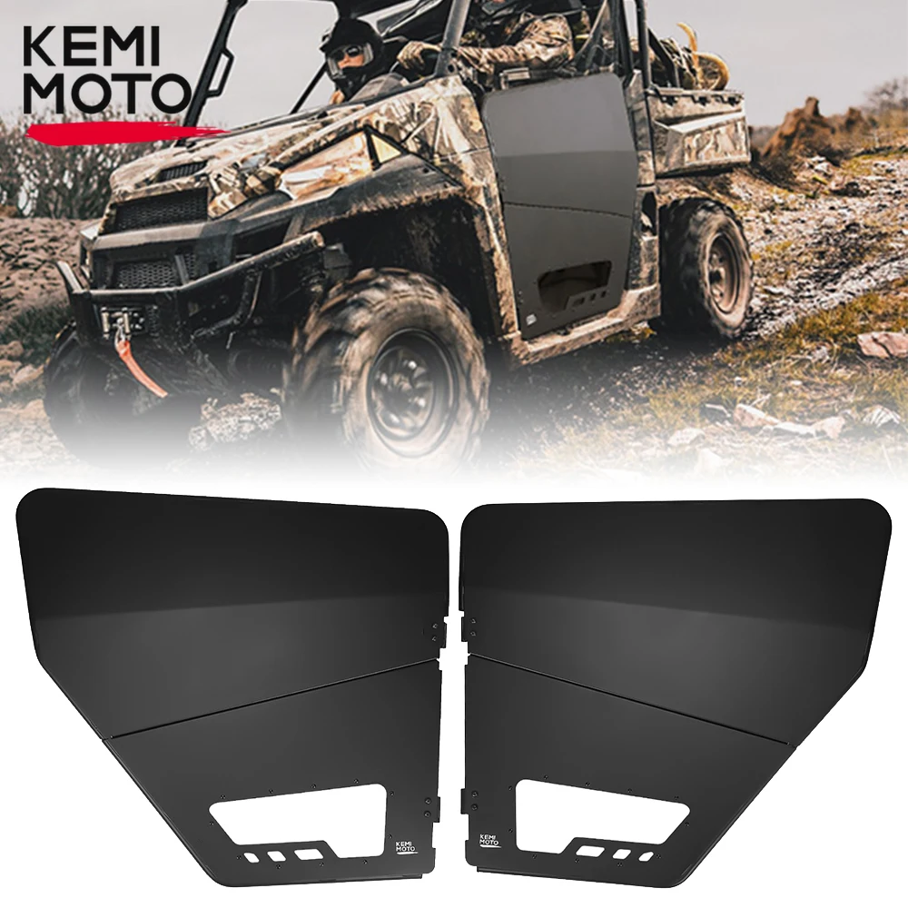 Ranger XP UTV Half Door Compatible with Polaris Ranger XP 1000 2018-2023 Aluminum Doors with Transparent Thickened PC Window