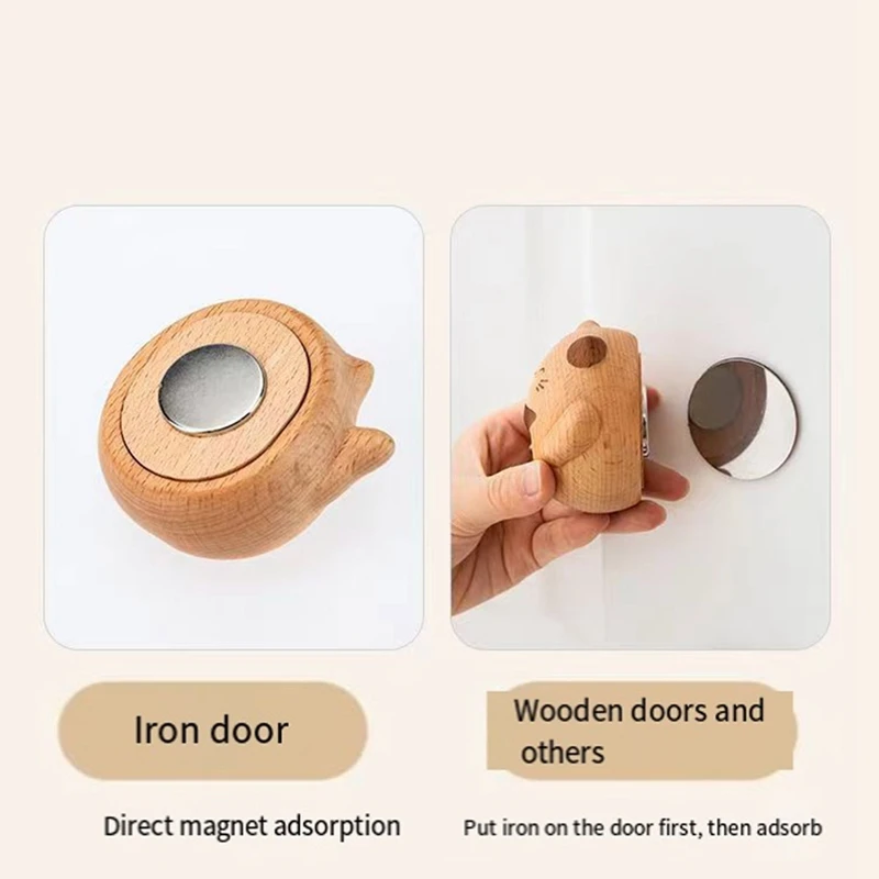 Shopkeepers Bell For Door Opening Butter Chimes When Opens Chime Bells Box Being Wood Style Brass Doorbell Ring Home Easy To Use