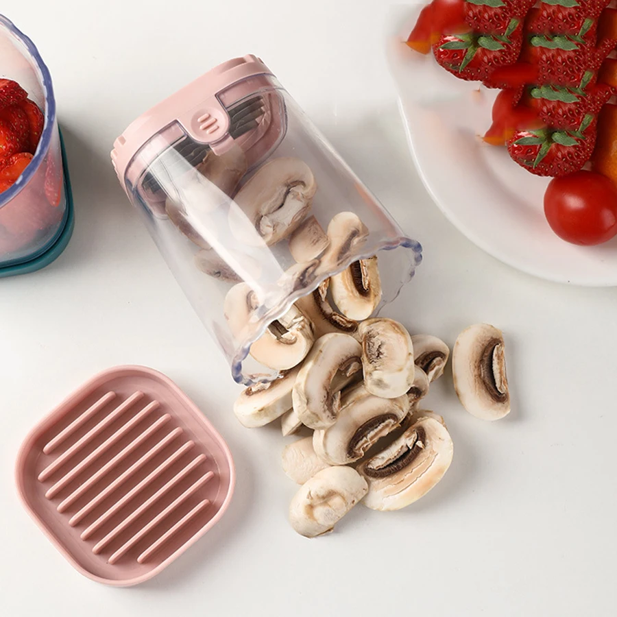 1pc Cup Fruit Slicer Egg Stainless Steel Strawberry Cutter Tool