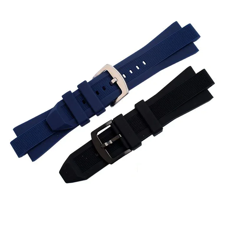 Natural Soft Silicone Rubber Men's Watch Band - Premium Replacement Strap, 29*13mm