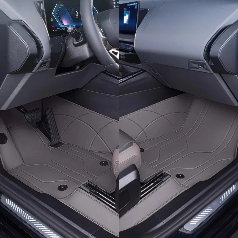 BMW X3 2018-2025 자동차 바닥 매트 전체 둘러싸인 모조 캐시미어 발 카펫..