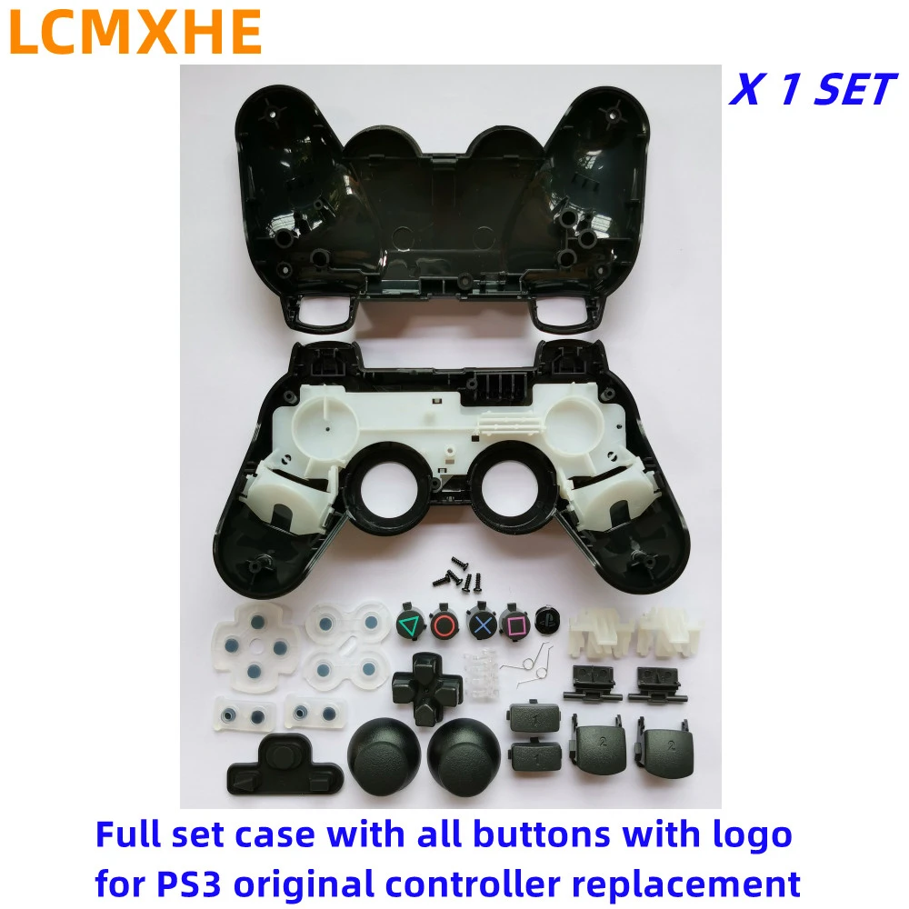 1 Set Full Set 30in1 Gamepads Joystick Housing Case Shell With All Button Kits For Playstaion 3 Ps3 Original Wireless Controller Accessories Aliexpress
