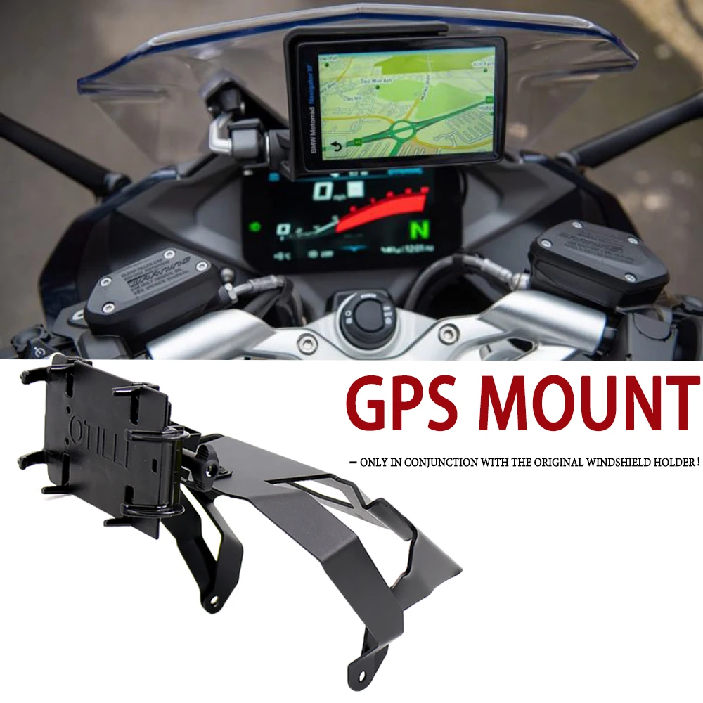 

Motorcycle Accessories CNC Aluminium Phone Holder Stand GPS Navigator Plate Bracket For BMW R1250R R 1250 R