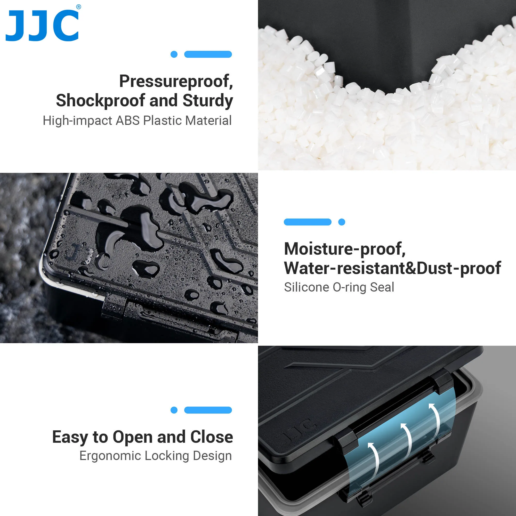 JJC Camera Battery Case Storage Case SD/Micro SD/CFexpress Type A/B Memory Card Case for Canon Nikon Sony Fujifilm Batteries