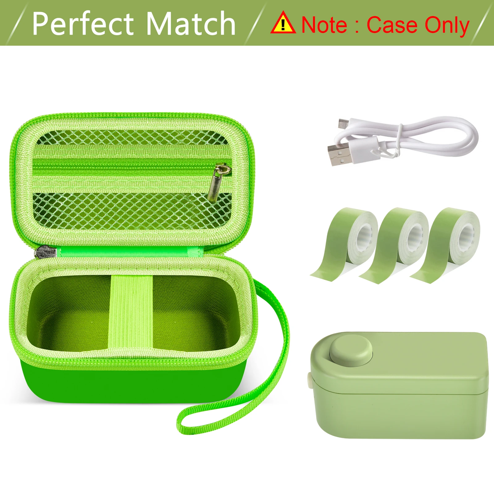 Label Makers Case Compatible with MakeID Label Maker Machine and Taps Mini Sticker Maker Labeling Printer Storage Organizer label maker bag