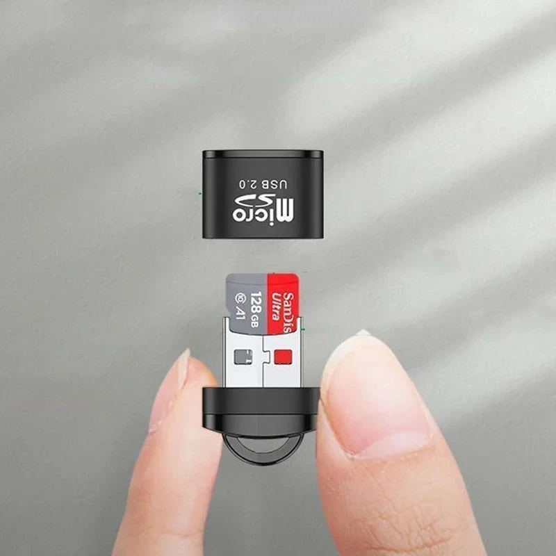 Compact High-Speed USB 2.0 Micro SD Card Reader Adapter