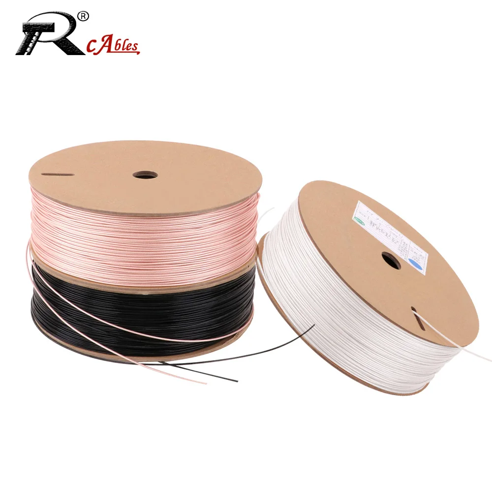 Cabo Coaxial rf Rg316 para Sma Bnc Uhf 501.5 Conector Duplo Marrom e Branco e Preto 50 Ohm 10m 20m 30m
