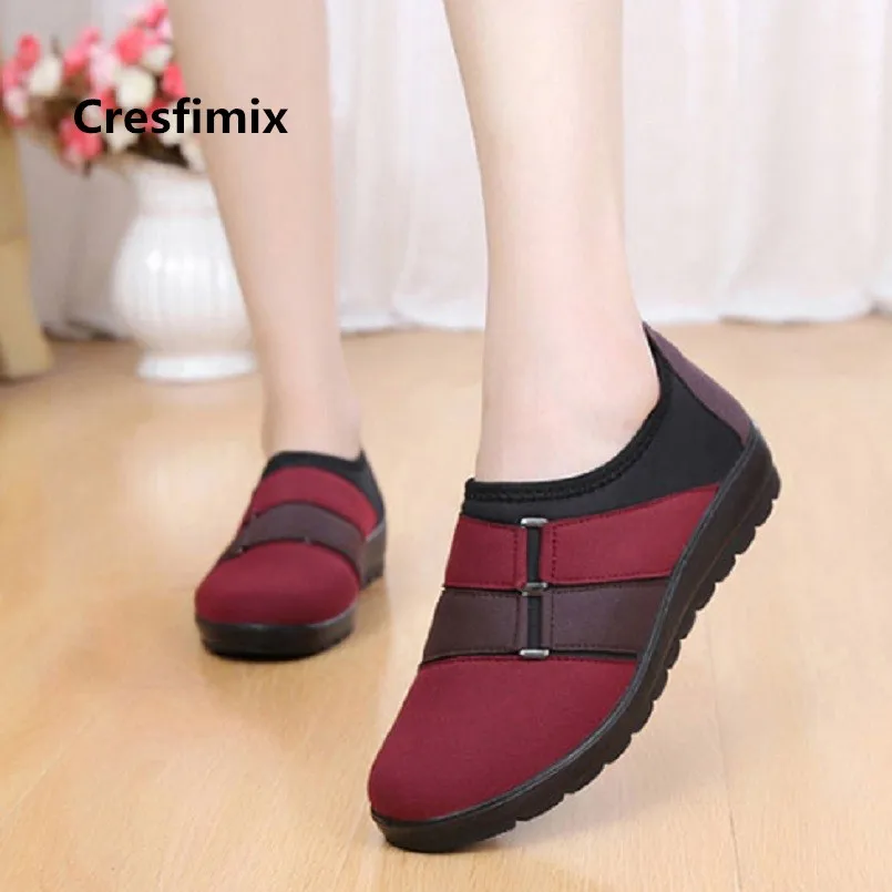 

Lady Casual Sweet Light Weight Comfort Spring & Summer Red Slip on Loafers Women Fashion Anti Skid Loafer Sapatos Femininas C16c