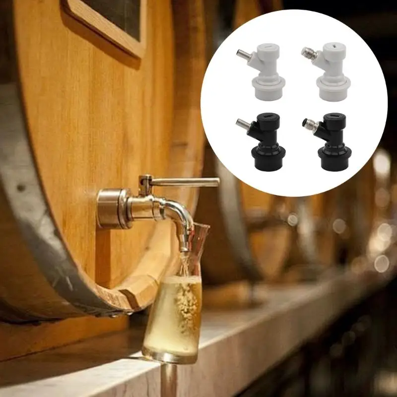 1 Pair Corny Kegs Ball Lock Quick Disconnect Set for Brewing Enthusiasts Stainless Steel and ABS Component Kegs Fittings