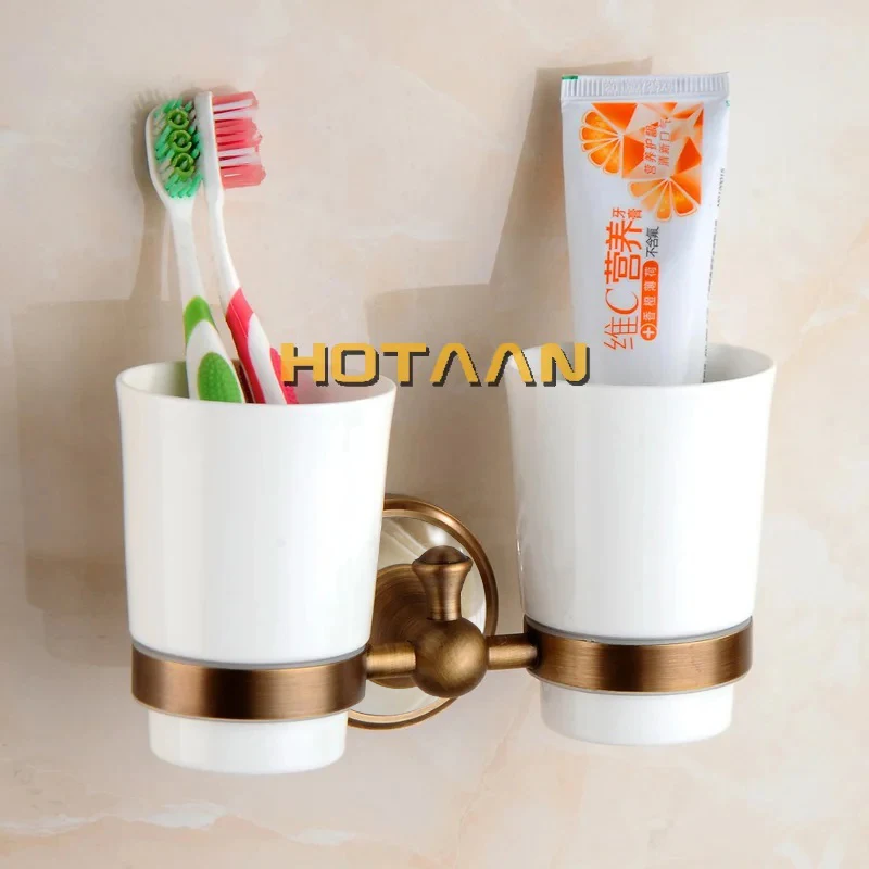 Antique Brushed Solid Brass Bathroom Accessories Sets European jade base Bathroom Hardware Sets Retro Products bathroom accessories set